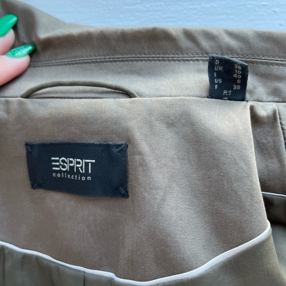 Esprit Khaki Blazer Size 6 - Picture 3 of 3